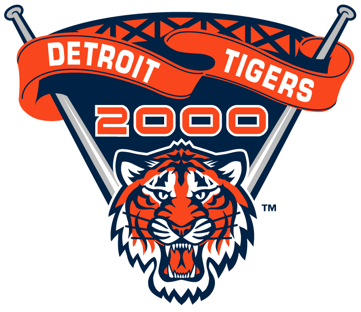 Detroit Tigers 2000 Stadium Logo DIY iron on transfer (heat transfer)